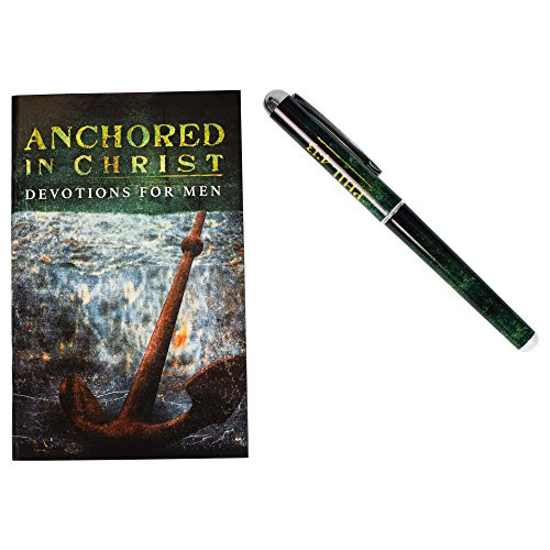Anchored in Christ English Standard Version 2 Piece Ink Pen and Devotional Book Gift Set