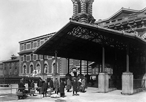 Hine Ellis Island 1907 Nimmigrants Arriving Outside The Main Building On Ellis Island Photograph By Lewis Wickes Hine 1907 Poster Print by (18 x 24) Hine Ellis Island 1907 Nimmigrants Arriving Outside The Main Building On Ellis Island Photograph By Lewis Wickes Hine 1907 Poster Print by (18 x 24)