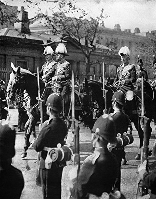 Funeral Edward Vii 1910 Nemperor Wilhelm Ii Of Germany King George V And The Duke Of Connaught Riding In The Funeral Procession For King Edward Vii In Funeral Edward Vii 1910 Nemperor Wilhelm Ii Of Germany King George V And The Duke Of Connaught Riding In The Funeral Procession For King Edward Vii In