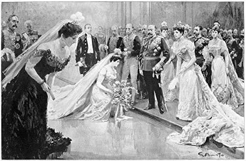 Edward Vii (1841-1910) Nking Of England 1901-1910 The First Court Held By Edward Vii And Alexandra At Buckingham Palace 14 March 1902 Contemporary Eng Edward Vii (1841-1910) Nking Of England 1901-1910 The First Court Held By Edward Vii And Alexandra At Buckingham Palace 14 March 1902 Contemporary Eng