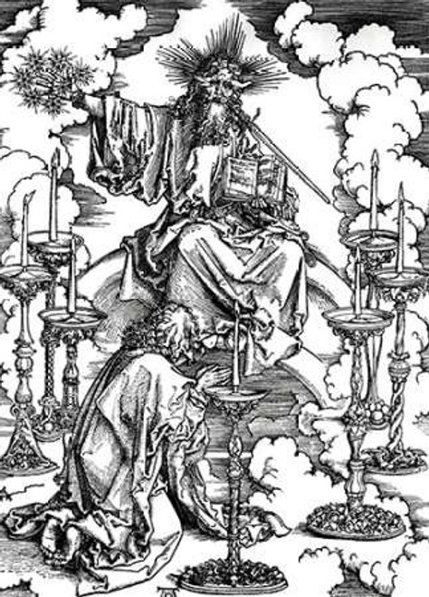 Vision of the Seven Candlesticks Poster Print by Albrecht Durer (18 x 24) Vision of the Seven Candlesticks Poster Print by Albrecht Durer (18 x 24)