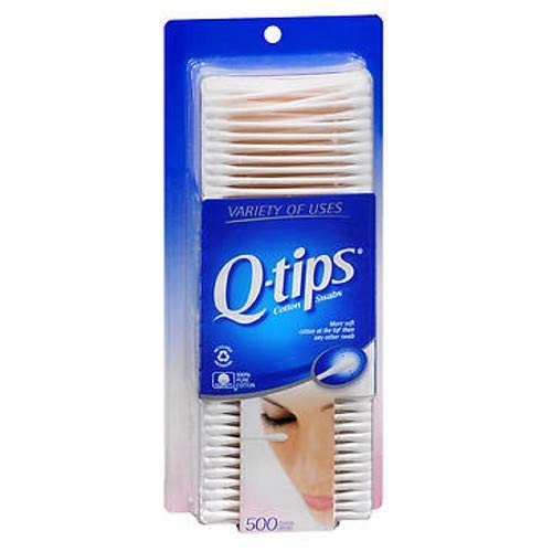 Q-tips Cotton Swabs 500 ea (Pack of 2)