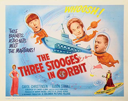 Posterazzi Poster Print Collection EVCMCDTHSTEC051 The Three Stooges in Orbit Still (10 x 8) Posterazzi Poster Print Collection EVCMCDTHSTEC051 The Three Stooges in Orbit Still (10 x 8)