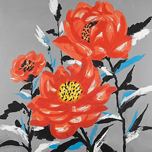 Posterazzi Collection Three Pink Flowers Poster Print by Atelier B Art Studio (12 x 12)