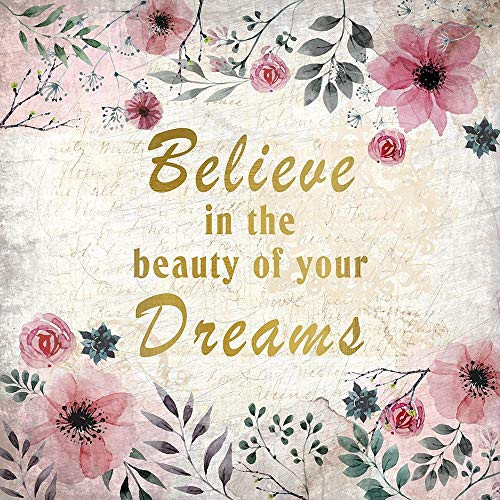 Posterazzi PDXKASQ1585CSMALL Blooming Dreams 3 Photo Print, 18 x 18, Multi