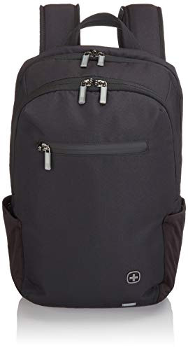 Wenger Luggage CityFriend Padded Laptop Backpack with Lockable Zippers, Black, 16-inch