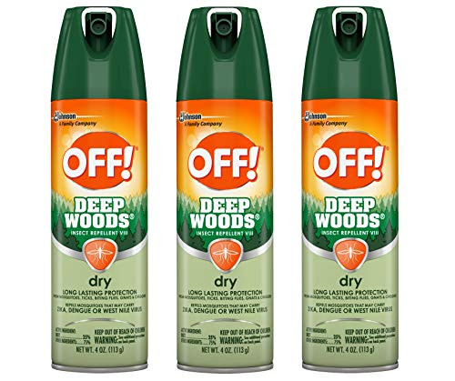 Off! Deep Woods Dry Insect Repellent VIII 4 oz (3 Pack)