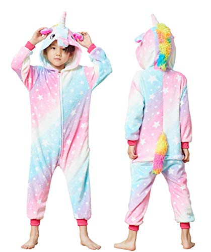 Unicorn Onesie Pajamas for Kids - Animal Costume for Halloween Cosplay