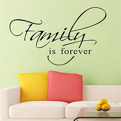 QISHENG Family is Forever Family Where Life Begins Love Never Ends (Family is Forever, 45cmX27cm(17.7X10.6?)