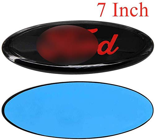 Shenwinfy 7 Inch Front Grille Rear Tailgate Emblem for Escape Excursion Expedition Edge Explorer Fusion Focus F150 Super Duty