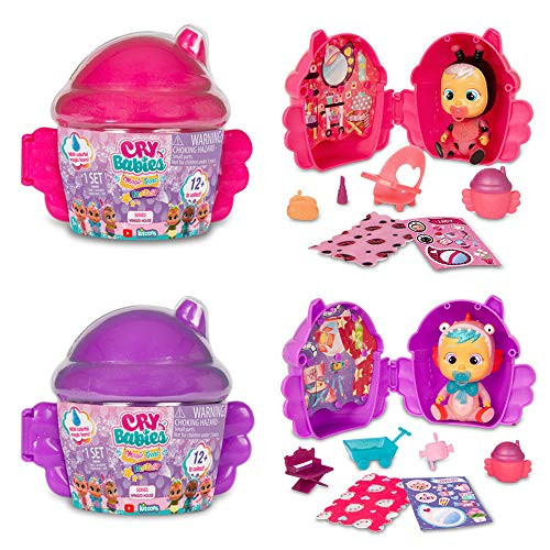 Cry Babies Magic Tears Winged House, 2 Pack, Multi (80577)