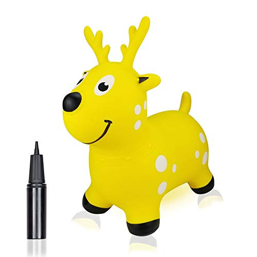 Bouncy Horse Hopper for Toddlers-Hopping/Hoppity/Bouncing/Bounce Horse, Jumping Horse, Inflatable Ride-On Animal Toy for Kids/Children/Boys/Girls (Pum Bouncy Horse Hopper for Toddlers-Hopping/Hoppity/Bouncing/Bounce Horse, Jumping Horse, Inflatable Ride-On Animal Toy for Kids/Children/Boys/Girls (Pum