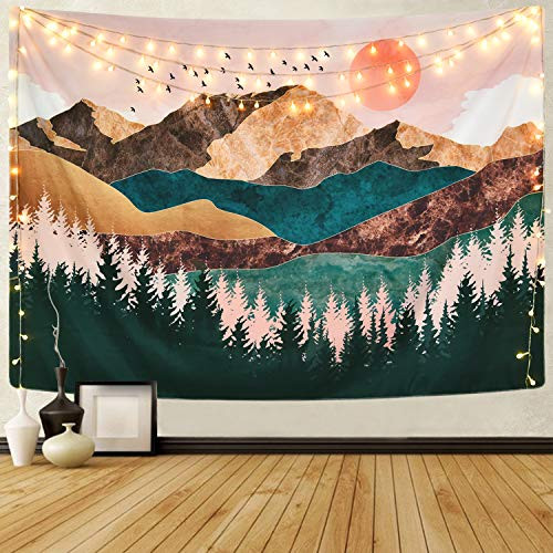 yinhua Mountain Tapestry Forest Tree Tapestry Sunset Tapestry Nature Landscape Tapestry Wall Hanging for Room (59.1''?2.7'') yinhua Mountain Tapestry Forest Tree Tapestry Sunset Tapestry Nature Landscape Tapestry Wall Hanging for Room (59.1''?2.7'')
