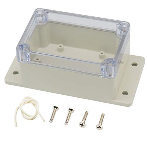 Zulkit Junction Box ABS Plastic Dustproof Waterproof IP65 Universal Electrical Boxes Project Enclosure Gray with Fixed Ear 3.9"x2.7"x2"(100 x 68 x 50m