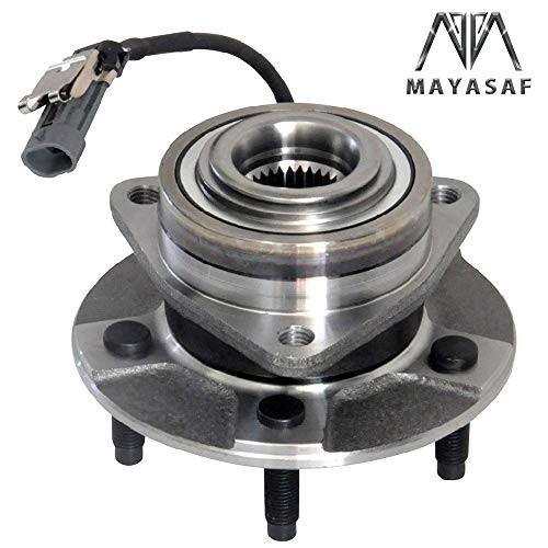 MAYASAF 513189 Front Wheel Hub Bearing Assembly 5 Lugs w/ABS for Chevy 2005-06 Equinox, for Pontiac 2006 Torrent, for Saturn 2002-07 Vue