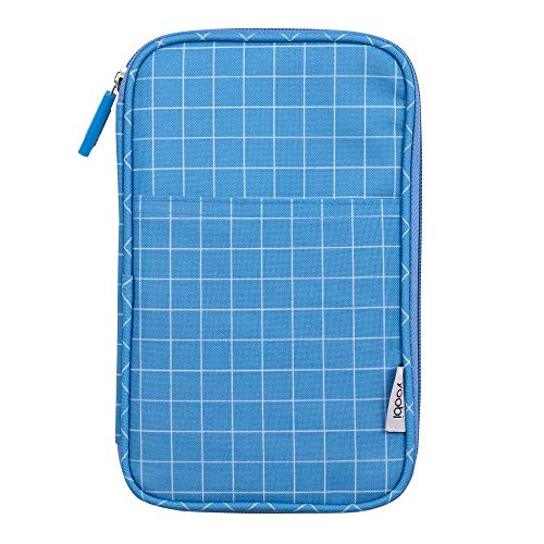 Yoobi | Pencil Case with 2 Zipper Organizer | Cornflower Grid
