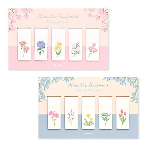 Monolike Magnetic Bookmarks Front Garden ver.1 + ver.2, Set of 10