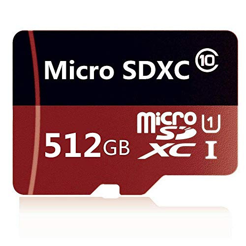 Micro SD Card 512GB High Speed Micro SDXC Class 10 Memory Card with Adapter (512GB)