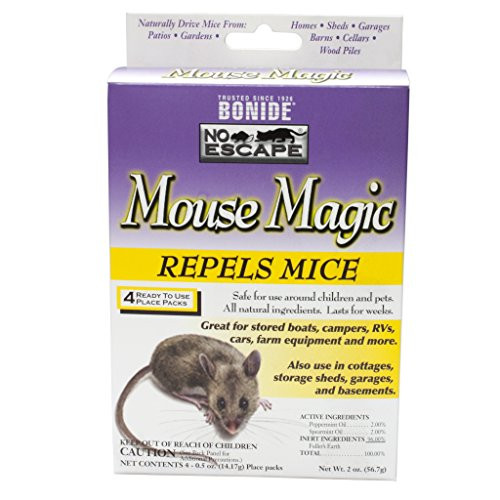 Bonide Products INC 916087 865 4 Count Mouse Repellent, 2-Ounce, Pack of 1, Brown/A