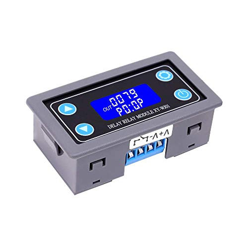 PEMENOL Timer Relay DC 12V 24V Time Delay Relay Controller Board Digital LCD Display Timer Switch Trigger Cycle Module for Smart Control