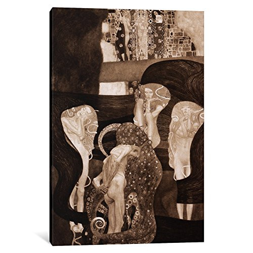 iCanvasART 1-Piece Jurisprudenz Canvas Print by Gustav Klimt, 0.75 by 12 by 18-Inch