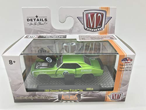 M2 Machines by M2 Collectible Auto-Mods 1969 Chevy Camaro SS/RS 396 AM04 16-15 Neon Green Details Like NO Other! 1 of 3800