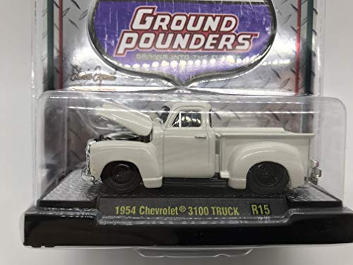 M2 Machines by M2 Collectible Ground Pounders 1954 Chevy 3100 Truck R15 16-03 White Details Like NO Other!