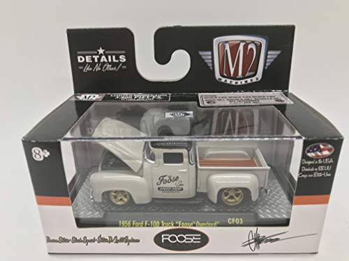 M2 Machines by M2 Collectible FOOSE 1956 Ford F-100 Truck Foose Overlord CF03 16-39 Cream/Black Details Like NO Other! 1 of 3800
