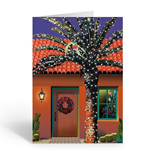 Festive Desert Palm Christmas Card -18 Desert Western Cards & Envelopes Festive Desert Palm Christmas Card -18 Desert Western Cards & Envelopes