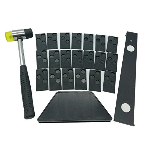 Laminate Wood Flooring Installation Kit with 20 spacers,Tapping Block, Pull Bar and Mallet #81224(A)
