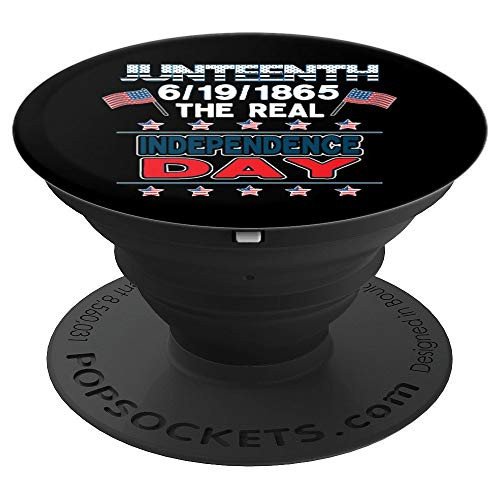 Juneteenth Independence American Freedom 6/18/1865 PopSockets Grip and Stand for Phones and Tablets