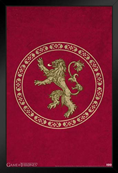 Pyramid America Game of Thrones Lannister Circle Sigil Black Wood Framed Art Poster 14x20 Pyramid America Game of Thrones Lannister Circle Sigil Black Wood Framed Art Poster 14x20