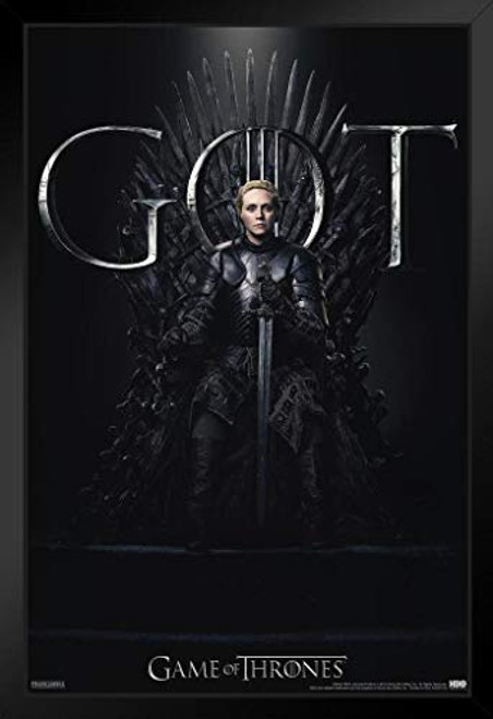 Pyramid America Game of Thrones Brienne of Tarth Iron Throne Season 8 Black Wood Framed Art Poster 14x20 Pyramid America Game of Thrones Brienne of Tarth Iron Throne Season 8 Black Wood Framed Art Poster 14x20