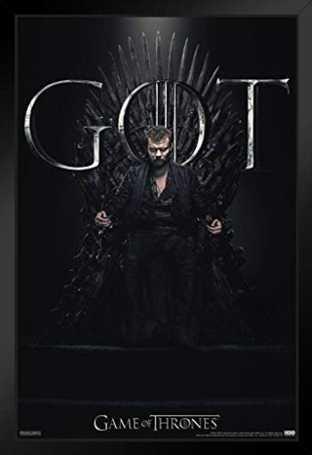 Pyramid America Game of Thrones Euron Iron Throne Season 8 Black Wood Framed Art Poster 14x20 inch Pyramid America Game of Thrones Euron Iron Throne Season 8 Black Wood Framed Art Poster 14x20 inch