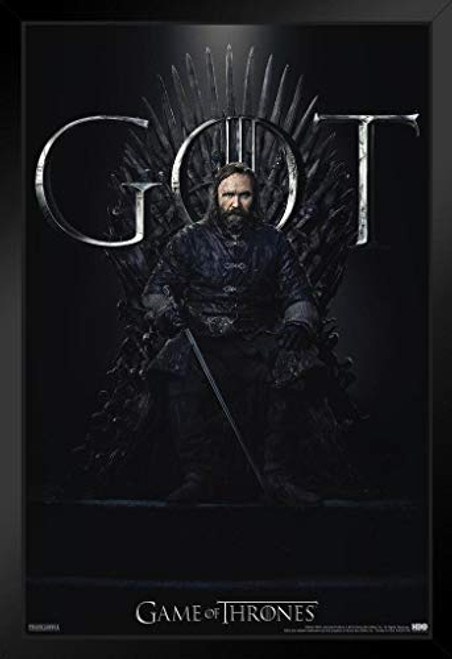 Pyramid America Game of Thrones The Hound Iron Throne Season 8 Black Wood Framed Art Poster 14x20 Pyramid America Game of Thrones The Hound Iron Throne Season 8 Black Wood Framed Art Poster 14x20