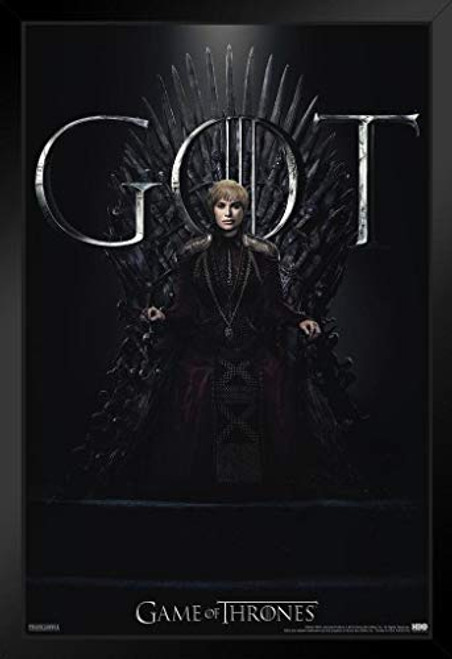 Pyramid America Game of Thrones Cersei Iron Throne Season 8 Black Wood Framed Art Poster 14x20 Pyramid America Game of Thrones Cersei Iron Throne Season 8 Black Wood Framed Art Poster 14x20