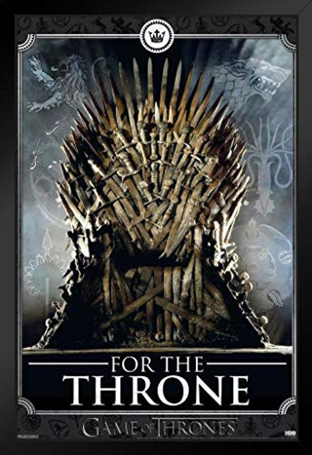 Pyramid America Game of Thrones for The Throne Sigils Season 8 Black Wood Framed Art Poster 14x20 Pyramid America Game of Thrones for The Throne Sigils Season 8 Black Wood Framed Art Poster 14x20