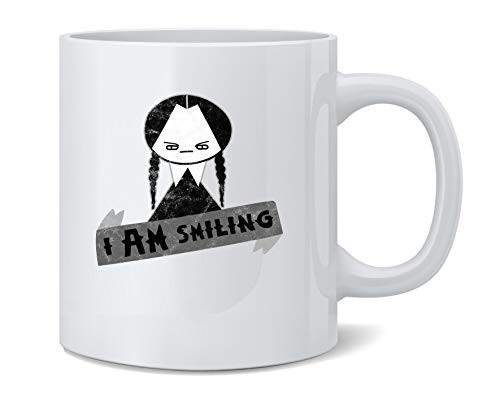 Poster Foundry I AM Smiling Funny Goth Ceramic Coffee Mug Tea Cup Fun Novelty Gift 12 oz