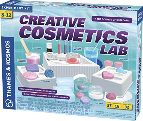 Thames & Kosmos Creative Cosmetics Lab Science Kit | 16 Experiments Including Soaps, Bath Bombs, Salt Scrubs | Toy of The Year Finalist | Parents' Cho