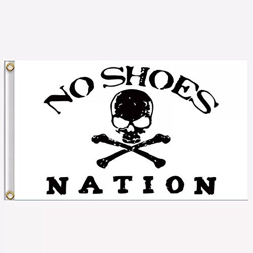 FayLagee-yx No Shoes Flag 3x5 Polyester Flags with Brass Grommets, White