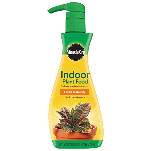 Miracle-Gro 1000551 Indoor Plant Food (Liquid), 8 oz, Feeds All Houseplants-Including Edibles-Instantly, 6-Pack
