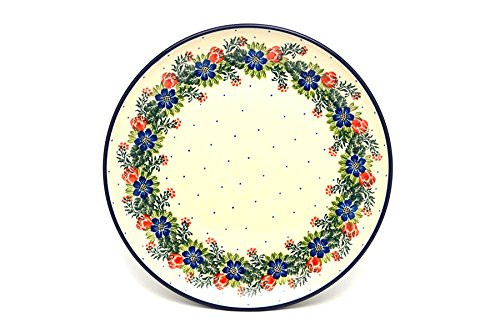 Polish Pottery Plate - 10" Dinner - Garden Party