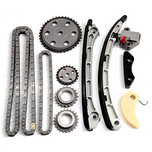 OCPTY Timing Chain Kit Tensioner Oil Pump Chain Cam Gear fits for 2.3L Mazda 3 6 Mazdaspeed CX-7 Turbo MPS L3K9 2007 2008 2009 2010 2011 2012 2013 L3K