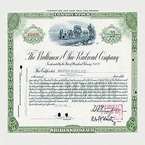 Buyenlarge The Baltimore Ohio Railroad Company - 8" X 12" Fine Art Giclee Print