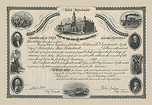 Buyenlarge Loan of The City of Philadelphia - 16" X 24" Fine Art Giclee Print