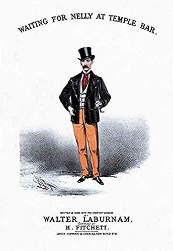 Buyenlarge Waiting for Nelly at Temple Bar - 16" X 24" Fine Art Giclee Print