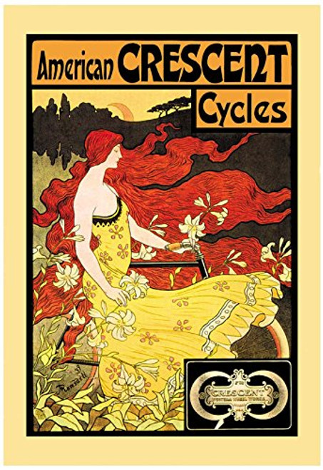 Buyenlarge 0-587-00660-9-G1624 American Crescent Cycles Fine Art Giclee Print, 16" x 24"
