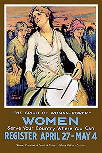 Buyenlarge 0-587-00983-7-G1624 The Spirit of Woman Power Fine Art Giclee Print, 16" x 24"