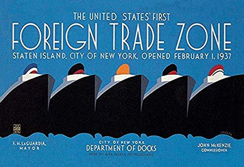 Buyenlarge United States' First Foreign Trade Zone - 16" X 24" Fine Art Giclee Print