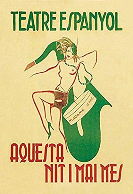 Buyenlarge 0-587-01163-7-G1624 Madame Chic Theater Espanyol Fine Art Giclee Print, 16" x 24" Buyenlarge 0-587-01163-7-G1624 Madame Chic Theater Espanyol Fine Art Giclee Print, 16" x 24"